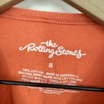 The Rolling Stones Daisy Lips Cropped T Shirt Orange Cotton Size S Photo 3
