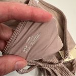 Aerie NEW Ribbed Cheekier Plus String Bikini Bottom metallic Taupe Size XXL Photo 8