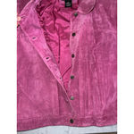 Style & Co Women's Vintage Retro. Pink Suede Leather Jacket L Photo 7