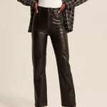 Abercrombie & Fitch 90s Straight Ultra High Rise Vegan Leather Pants Photo 1