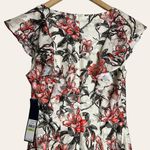 Rachel Roy Lydia Lace Floral Print V-Neck Ruffled Sheath Dress Size 4 Photo 9