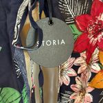 Storia  Navy Floral Romper Jumpsuit Women’s V-Neck Boho Wide Leg NWT Photo 5