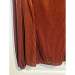 Beaudrm Blouse Womens Size Small Burnt Orange Square Neck Long Sleeve Ribbed NWT Photo 3