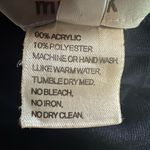 Misook  Woman Black Blue Trim Knit Tank Top Sleeveless Pullover Medium Minimalist Photo 8