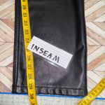 Abercrombie & Fitch A&F 90s Straight Leg  Ultra Hi Rise Faux Leather Pants Black 31/12 Moto Edgy Y2K Photo 4