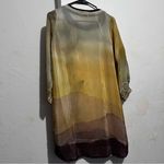 Yellow and Black Geometric Dress :Box L: Size XS Photo 9