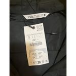 ZARA NWT  Women’s Button Down Shirt Black Long Sleeve Size S Photo 1