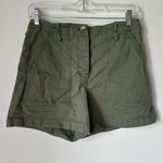 Theory Green Casual Stretch Cotton Twill Cargo Short Size 4 Photo 0
