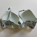 Lucky Brand Bra 36C Floral Print Light Blue Underwire Adjustable Feminine Photo 4