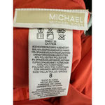 Michael Kors NWT  Wrap Front Halter One-piece Swimsuit |‎ Ruby Red Size 8 No Belt Photo 3