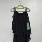 MSK Black Formal Rhinestone Sleeve Jumpsuit Sz L NWT Size L Photo 2