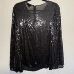 DKNY Black Sequin Women's elegant cape blazer Photo 4