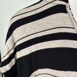 Soma Divine Terry Short Sleeve Hooded Tunic Live Lounge Wear size XL Striped Black Photo 4