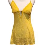 Victoria's Secret  Very Sexy Yellow Lace Slip Chemise Nightie Size Medium Y2K Photo 0