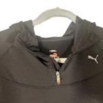 Puma Black Long Sleeve Athletic Hooded Pullover Casual Sweatshirt Women Sz S Photo 3