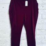 EXPRESS Women burgundy Super Soft Double Knit Dress Pants Sz XL New Photo 9