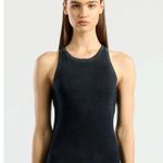 Cotton Citizen $75  Supima Cotton Standard Tank - Black - Small Photo 0