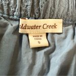 Coldwater Creek slate blue gray crochet eyelet lace cotton midi skirt small Photo 3