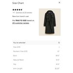 J.CREW New Icon Trench Coat Size 12 Black NEW Classic Preppy Modern Minimalist Photo 4