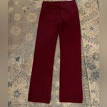 Betabrand Women's Straight Leg Jeans - Burgundy Photo 1