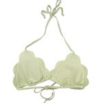 Abercrombie & Fitch Abercrombie Scallop Triangle Bikini Set Size Large Light Green Swim Top Bottom Photo 5