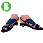 Pour La Victoire  "ESTELLE" TURQUOISE & NAVY BLUE W/ BLACK SUEDE SANDALS NIB (6) Photo 1