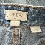 J. Crew Jean Shorts Blue Medium Wash Distressed Cuffed Hems Denim Shorts Blue Size 27 Photo 2