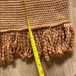 J. Jill chunky knit cardigan Dreamer Fringe wool gold longline boho sz large Orange Photo 3