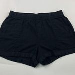 Old Navy Black Linen Blend High Rise Pull On Shorts M Photo 0
