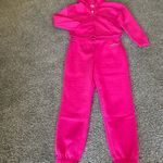 Juicy Couture Vixen Pink Thick Velour Tracksuit Set Zip Hoodie & Joggers NWT M Photo 2