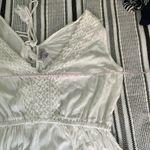 Justily Tiered Crochet VNeck‎ Sleeveless Mini Dress Large Coastal Cowgirl Angel White Photo 6