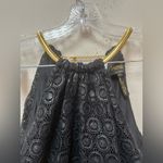 Laundry by Shelli Segal Black Crochet Halter Cocktail Mini Dress 2 Photo 7