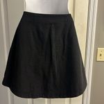 Free People Black Mini Shirt High Low Lace Accent Pockets Cotton Linen- Medium Photo 7