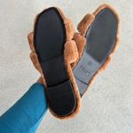 Amazon Brown fuzzy slides Photo 1