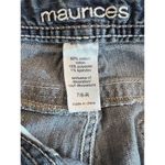 Maurice's  Straight Leg Distressed Jeans With Embroidery Size 7/8R‎ Photo 6