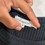 Good American  Black Ribbed Tank Top Size 3 (L/XL) Photo 2