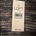 Loft Oversized Cardigan Sweater Women's Large Blue Gray Acrylic Sweater NWT Photo 3