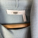 See By Chloe Blue Bisou Turtleneck Ribbed Long Sleeve Sweater Lip Detail S Photo 6