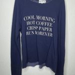 Wildfox  Off Shoulder Romper Blue Photo 4