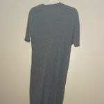 Silence + Noise charcoal gray midi dress with cowl neck Photo 4