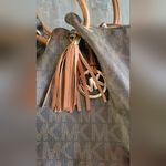Michael Michael Kors Brown Signature Canvas Ring Tassel Tote Photo 12