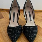 French Connection Black Studded High Heel Pumps Photo 1