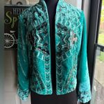 Crazy Train NWT embroidered beaded velvet boho blazer jacket, size medium Photo 1