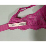 Victoria's Secret Victoria’s Secret Pink Magenta Floral Lace Diamond Straps ‘Dream Angels’ Push-Up Bra Bralette Lingerie Size 34B 💕 Photo 4