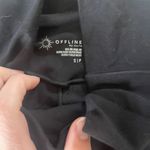 Aerie  offline Black Flared Leggings size small cross band waist Photo 4
