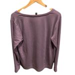 Simply Vera Vera Wang purple long sleeved Top with side ruching detail XL Purple Photo 2