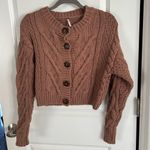 Free People  Bonfire Cable Knit Cardigan Photo 1