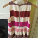 Loft NWT Striped Pleated Pink Dress - Sz 8 Photo 3