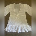 Blue Island Swimsuit coverup dress white polka dots size small Photo 1