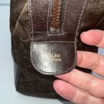 CELINE  Macadam Brown canvas And Leather Boston Bag Photo 4